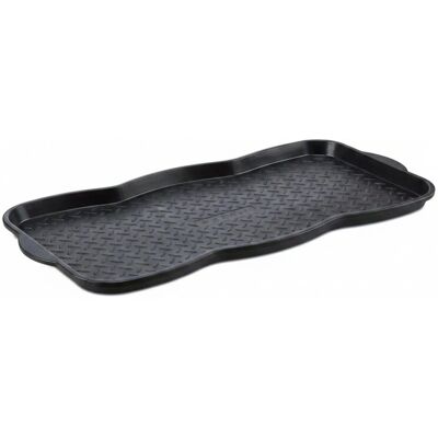 Relaxdays Schuhabtropfschale Polypropylen Schwarz für 3 Paar 3 cm x 75 cm x 38,5 cm 0,7 kg Relaxdays Schuhabtropfschale Polypropylen Schwarz für 3 Paar 3 cm x 75 cm x 38,5 cm 0,7 kg