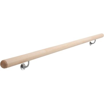 Dieda Handlauf Komplettset Buche Massivholz Ø 52 mm - 1.500 mm inkl. Konsolen Dieda Handlauf Komplettset Buche Massivholz Ø 52 mm - 1.500 mm inkl. Konsolen