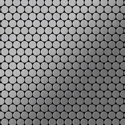 ALLOY Mosaik Fliese Massiv Metall Edelstahl Gebürstet Grau 1,6mm Stark Penny-s-s-b 1 Paket mit 10 Matten 0,88 m2 Grau ALLOY Mosaik Fliese Massiv Metall Edelstahl Gebürstet Grau 1,6mm Stark Penny-s-s-b 1 Paket mit 10 Matten 0,88 m2 Grau