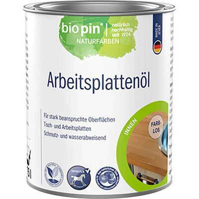 Biopin Arbeitsplatten-Hartöl Transparent 750 ml Biopin Arbeitsplatten-Hartöl Transparent 750 ml