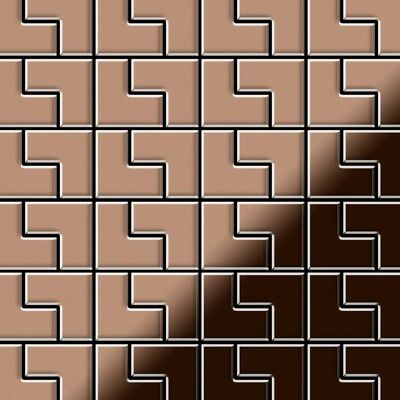 ALLOY Mosaik Fliese Massiv Metall Kupfer Gewalzt Kupfer 1,6mm Stark Kink-cm 1 Paket mit 10 Matten 0,93 m2 Kupfer ALLOY Mosaik Fliese Massiv Metall Kupfer Gewalzt Kupfer 1,6mm Stark Kink-cm 1 Paket mit 10 Matten 0,93 m2 Kupfer