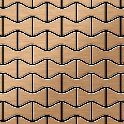 ALLOY Mosaik Fliese Massiv Metall Titan Gebürstet Kupfer 1,6mm Stark Kismet-ti-ab 1 Paket mit 10 Matten 0,86 m2 Kupfer ALLOY Mosaik Fliese Massiv Metall Titan Gebürstet Kupfer 1,6mm Stark Kismet-ti-ab 1 Paket mit 10 Matten 0,86 m2 Kupfer