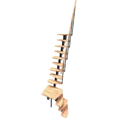 Minka - Quatro - Buche klar lackiert - ¼-gewendelt - Treppen Minka - Quatro - Buche klar lackiert - ¼-gewendelt - Treppen