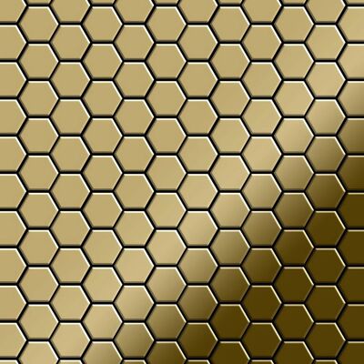 ALLOY Mosaik Fliese Massiv Metall Titan Hochglänzend Gold 1,6mm Stark Honey-ti-gm 1 Paket mit 10 Matten 0,92 m2 Gold ALLOY Mosaik Fliese Massiv Metall Titan Hochglänzend Gold 1,6mm Stark Honey-ti-gm 1 Paket mit 10 Matten 0,92 m2 Gold
