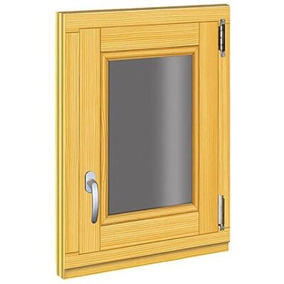 Roro Holzfenster Fichte 48 cm x 63 cm DIN R Roro Holzfenster Fichte 48 cm x 63 cm DIN R