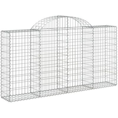 vidaXL Gebogene Gabionen 12 Stück - Gartendekor vidaXL Gebogene Gabionen 12 Stück - Gartendekor