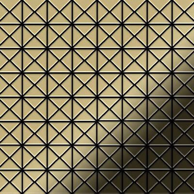 ALLOY Mosaik Fliese Massiv Metall Messing Gewalzt Gold 1,6mm Stark Deco-bm 1 Paket mit 10 Matten 0,92 m2 Gold ALLOY Mosaik Fliese Massiv Metall Messing Gewalzt Gold 1,6mm Stark Deco-bm 1 Paket mit 10 Matten 0,92 m2 Gold
