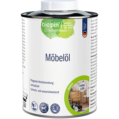 Biopin Möbel-Öl Transparent 500 ml Biopin Möbel-Öl Transparent 500 ml