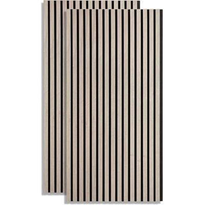 Homestyle4u 2er-Set Akustikpaneele Wandpaneele Panel 60x120 cm Grau 3D Homestyle4u 2er-Set Akustikpaneele Wandpaneele Panel 60x120 cm Grau 3D