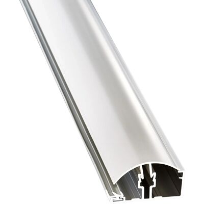 GUTTA Aluminiumprofil - Silber - Klemmprofil - 62mm Breite - 2000mm Länge - PVC-Abdeckung GUTTA Aluminiumprofil - Silber - Klemmprofil - 62mm Breite - 2000mm Länge - PVC-Abdeckung
