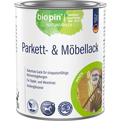 Biopin Parkett- & Möbellack Farblos 0,75, Biopin Parkett- & Möbellack Farblos 0,75,