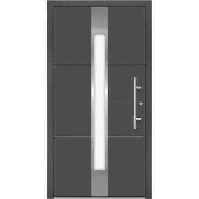 Splendoor Moderno Aluminium-Haustür Moderno M560/B 110 cm x 210 cm Anthrazit Metallic Anschlag R Splendoor Moderno Aluminium-Haustür Moderno M560/B 110 cm x 210 cm Anthrazit Metallic Anschlag R