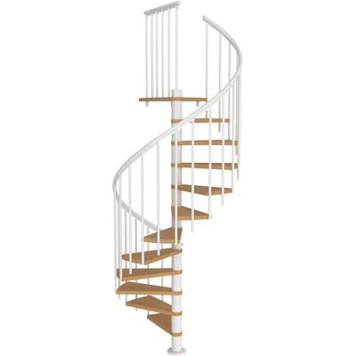 DOLLE Montreal Weiße Spindeltreppe - Innen, Ø 140cm, Max 282cm H DOLLE Montreal Weiße Spindeltreppe - Innen, Ø 140cm, Max 282cm H
