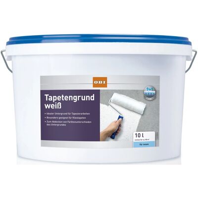 OBI Tapetengrund Weiß matt 10, OBI Tapetengrund Weiß matt 10,