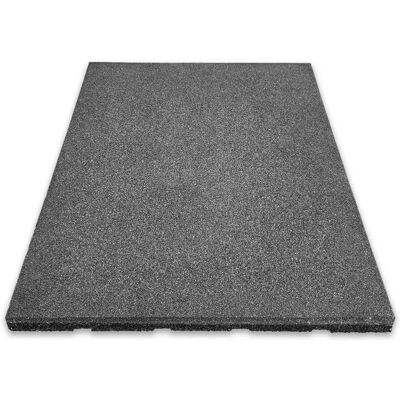 Floordirekt Fallschutzmatte Elastikmatte Fallschutzplatte mit Drainage 50 x 50 x 4 cm Grau Floordirekt Fallschutzmatte Elastikmatte Fallschutzplatte mit Drainage 50 x 50 x 4 cm Grau