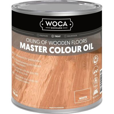 Woca Meister Colour Öl 0,75, Holzbodenpflege Weiß Woca Meister Colour Öl 0,75, Holzbodenpflege Weiß