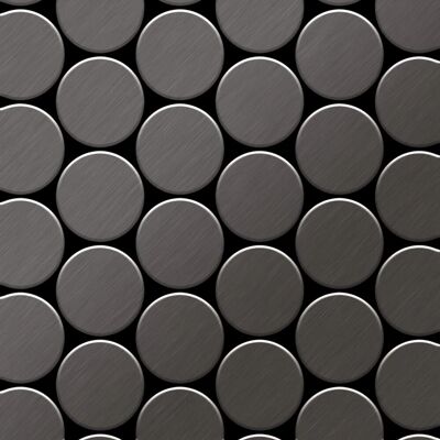 ALLOY Mosaik Fliese Massiv Metall Titan Gebürstet Dunkelgrau 1,6mm Medallion-ti-sb 1 Paket mit 10 Matten 0,73 m2 Grau ALLOY Mosaik Fliese Massiv Metall Titan Gebürstet Dunkelgrau 1,6mm Medallion-ti-sb 1 Paket mit 10 Matten 0,73 m2 Grau
