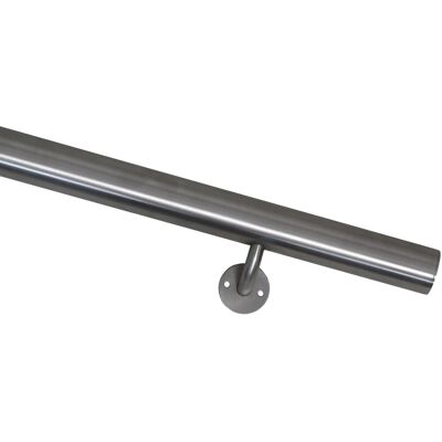 Dieda Handlaufset Kompakt Edelstahl V2A Ø 4 cm - 200 cm fest verschweißten Konsolen Dieda Handlaufset Kompakt Edelstahl V2A Ø 4 cm - 200 cm fest verschweißten Konsolen