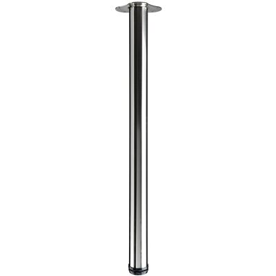 Hettich Tischbein - 840-870mm, Stahl, Edelstahl-Optik - Tischbein Hettich Tischbein - 840-870mm, Stahl, Edelstahl-Optik - Tischbein