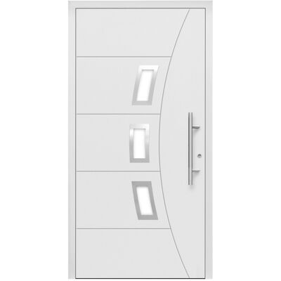 Splendoor Moderno Aluminium-Haustür Moderno M320/P 110 x 210 cm Weiß Anschlag Rechts Splendoor Moderno Aluminium-Haustür Moderno M320/P 110 x 210 cm Weiß Anschlag Rechts
