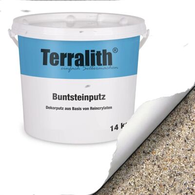 Terralith Buntsteinputz Mosaikputz 2mm 14 kg BSP20 Weiss Beige Terralith Buntsteinputz Mosaikputz 2mm 14 kg BSP20 Weiss Beige