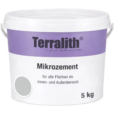 Terralith Mikrozement Fix & Fertig LFN0852 Steingrau 5kg Fein 3,5qm Terralith Mikrozement Fix & Fertig LFN0852 Steingrau 5kg Fein 3,5qm