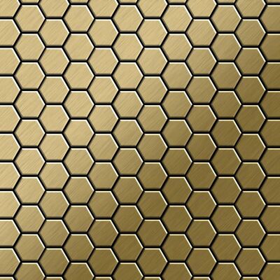 ALLOY Mosaik Fliese Massiv Metall Titan Gebürstet Gold 1,6mm Stark Honey-ti-gb 1 Paket mit 10 Matten 0,92 m2 Gold ALLOY Mosaik Fliese Massiv Metall Titan Gebürstet Gold 1,6mm Stark Honey-ti-gb 1 Paket mit 10 Matten 0,92 m2 Gold