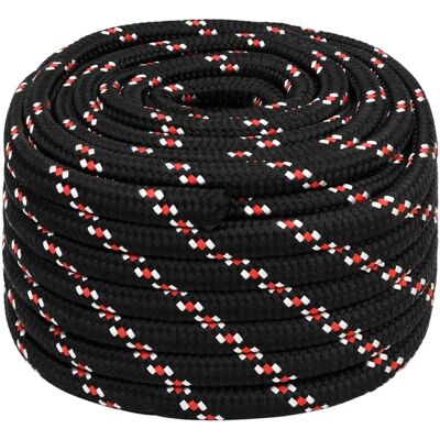 vidaXL Bootsseil Schwarz 20 mm 100 m Polypropylen - Marine Rope vidaXL Bootsseil Schwarz 20 mm 100 m Polypropylen - Marine Rope