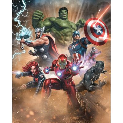 KOMAR Avengers Superpower Tapete - 200x250cm Bunt Kinder Wanddeko KOMAR Avengers Superpower Tapete - 200x250cm Bunt Kinder Wanddeko