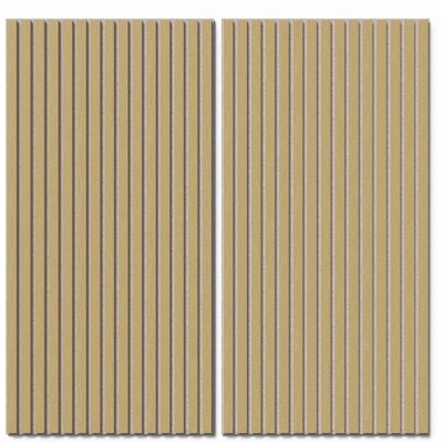 Denpanels Akustikpaneel Wandverkleidung Eiche MDF Natur Akustikfilz Grau 119,8 cm Denpanels Akustikpaneel Wandverkleidung Eiche MDF Natur Akustikfilz Grau 119,8 cm
