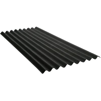 Onduline Base Bitumenwellplatte Schwarz 2.000 mm x 855 mm Onduline Base Bitumenwellplatte Schwarz 2.000 mm x 855 mm