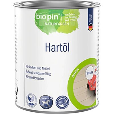 Biopin Hartöl Weiß seidenglänzend 750 ml Biopin Hartöl Weiß seidenglänzend 750 ml