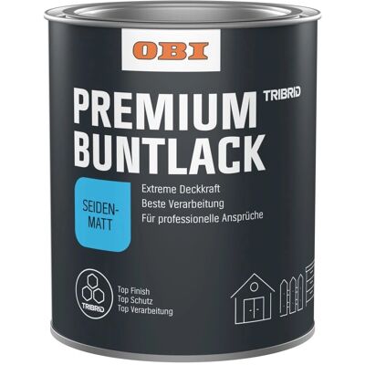 OBI Premium Buntlack Tribrid Feuerrot seidenmatt 375 ml OBI Premium Buntlack Tribrid Feuerrot seidenmatt 375 ml