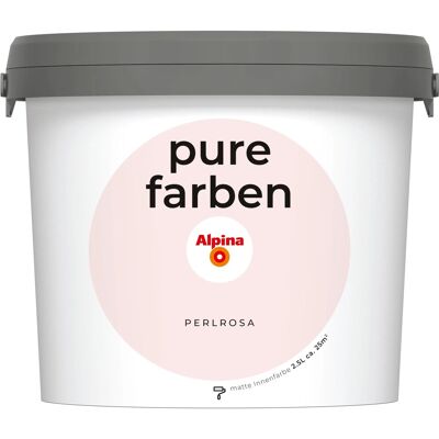 Alpina Wandfarbe Pure Farben Perlrosa 2,5, Alpina Wandfarbe Pure Farben Perlrosa 2,5,