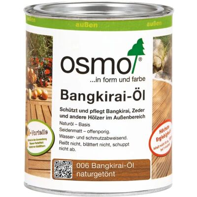 Osmo Holzöl Spezial Bangkirai naturgetönt 750 ml Osmo Holzöl Spezial Bangkirai naturgetönt 750 ml