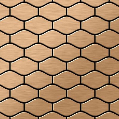 ALLOY Mosaik Fliese Massiv Metall Titan Gebürstet Kupfer 1,6mm Stark Karma-ti-ab 1 Paket mit 10 Matten 0,86 m2 Kupfer ALLOY Mosaik Fliese Massiv Metall Titan Gebürstet Kupfer 1,6mm Stark Karma-ti-ab 1 Paket mit 10 Matten 0,86 m2 Kupfer