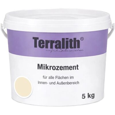 Terralith Mikrozement Fix & Fertig Natur Beige 5kg Fein 3,5qm Beige Terralith Mikrozement Fix & Fertig Natur Beige 5kg Fein 3,5qm Beige