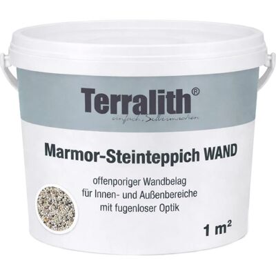 Terralith Marmor - Steinteppich Wand Natura Due Fein für 1 m² Terralith Marmor - Steinteppich Wand Natura Due Fein für 1 m²