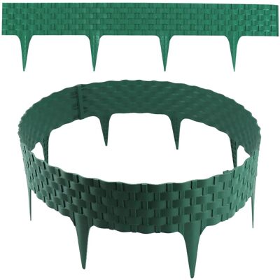 Aquagart Rasenkante Rattanoptik I Grün I 24x80 cm Module I Kunststoff Beeteinfassung Für Beet und Rasenabgrenzungen I Flexible Beetumrandung Aquagart Rasenkante Rattanoptik I Grün I 24x80 cm Module I Kunststoff Beeteinfassung Für Beet und Rasenabgrenzungen I Flexible Beetumrandung