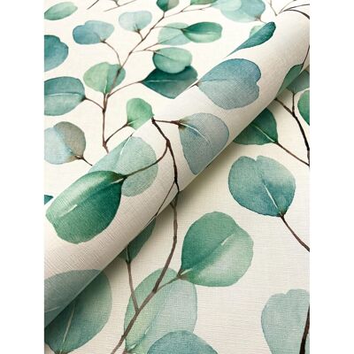 Newroom Vliestapete Leora Türkis Eukalyptus Floral FSC® Newroom Vliestapete Leora Türkis Eukalyptus Floral FSC®