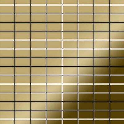 ALLOY Mosaik Fliese Massiv Metall Titan Hochglänzend Gold 1,6mm Stark Bauhaus-ti-gm 1 Paket mit 10 Matten 1,05 m2 Gold ALLOY Mosaik Fliese Massiv Metall Titan Hochglänzend Gold 1,6mm Stark Bauhaus-ti-gm 1 Paket mit 10 Matten 1,05 m2 Gold