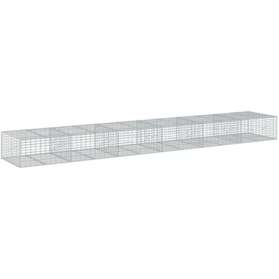 vidaXL Galvanisierte Eisen-Gabionenkorb 600x100x50cm - Gartendekor vidaXL Galvanisierte Eisen-Gabionenkorb 600x100x50cm - Gartendekor