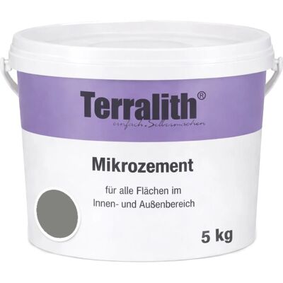 Terralith Mikrozement Fix & Fertig LFN0873 Schiefergrau 5kg Fein 3,5qm Terralith Mikrozement Fix & Fertig LFN0873 Schiefergrau 5kg Fein 3,5qm