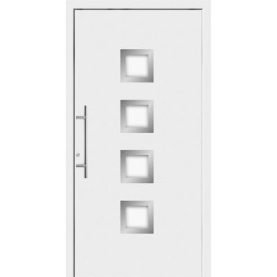 Splendoor Moderno Aluminium-Haustür Moderno M430/P 110 x 210 cm Weiß Anschlag Links Splendoor Moderno Aluminium-Haustür Moderno M430/P 110 x 210 cm Weiß Anschlag Links