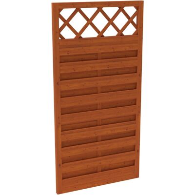 Andrewex Sichtschutzzaun-Element Country Teakfarben,asiert 180 cm x 90 cm Andrewex Sichtschutzzaun-Element Country Teakfarben,asiert 180 cm x 90 cm