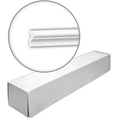 Profhome Decor 151401-box 40x Wandleisten - Weiß - Innen/Außen Profhome Decor 151401-box 40x Wandleisten - Weiß - Innen/Außen