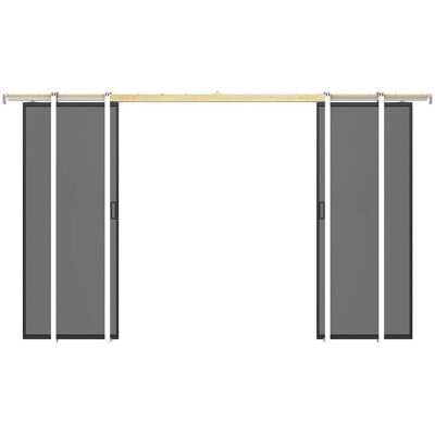 Vente-unique Schiebetür Linci Schwarz 83 cm Vente-unique Schiebetür Linci Schwarz 83 cm