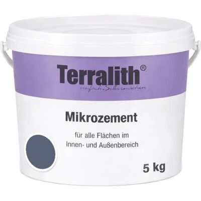 Terralith Mikrozement Fix & Fertig LFC0383 Dunkelblau 5kg Fein 3,5qm Terralith Mikrozement Fix & Fertig LFC0383 Dunkelblau 5kg Fein 3,5qm