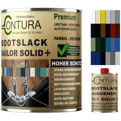 Contura 2K Bootslack Farbig Yacht Buntlack Metall Holz GFK Boot Glänzend 550ml. Anthrazitgrau RAL 7016 Analog Contura 2K Bootslack Farbig Yacht Buntlack Metall Holz GFK Boot Glänzend 550ml. Anthrazitgrau RAL 7016 Analog