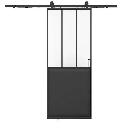 Vente-unique Schiebetür Artisto Schwarz 73 cm Vente-unique Schiebetür Artisto Schwarz 73 cm